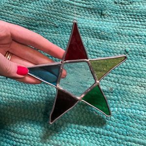 💰Star shaped stained glass hanging ornament